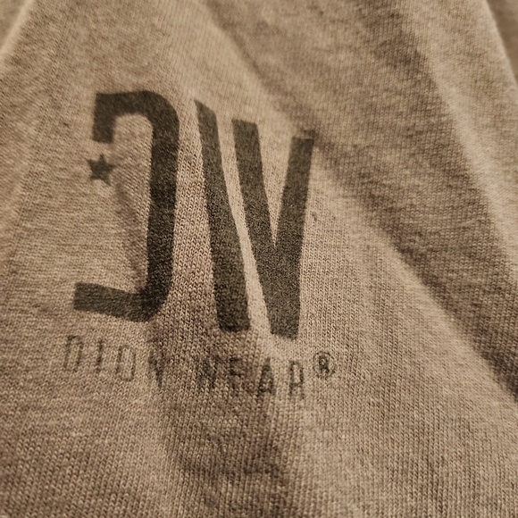 Dion Wear Charcoal gray Flag skull short sleeve shirt Size XXL - Picture 6 of 8